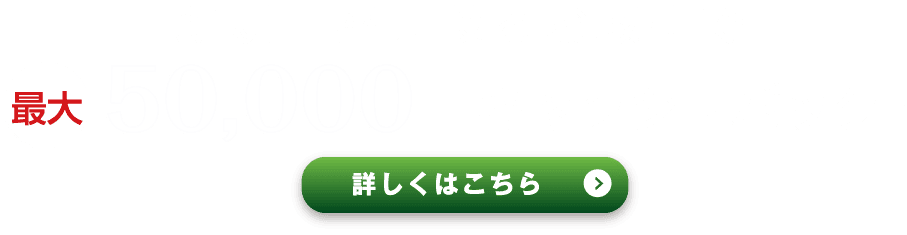 新規口座開設とお取引で最大50,000円キャッシュバック!