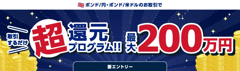 取引するだけ超還元プログラム!!