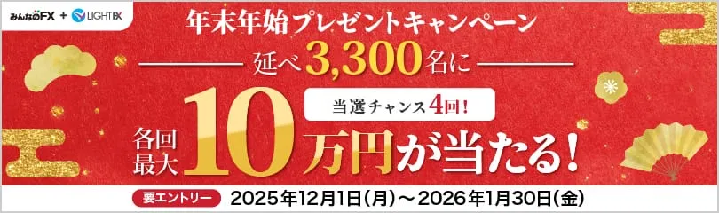最大10万円が当たる年末年始プレゼントキャンペーン