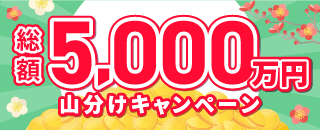 総額5,000万円山分けキャンペーン