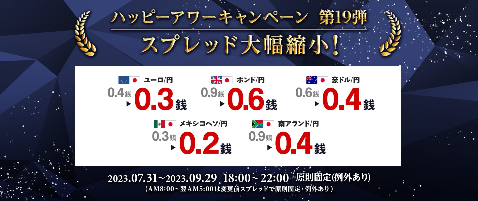 ハッピーアワーキャンペーン第19弾